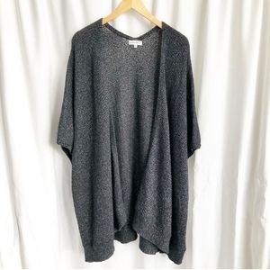 Community open front short sleeve knit